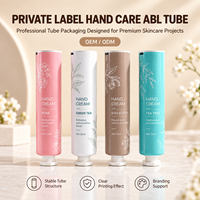 Tube d'emballage pour crème pour les mains en aluminium et plastique laminé, logo personnalisé, impression UV, bouchon à vis 12,7-35 mm