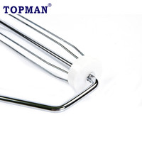 TOPMAN Qualité OEM Industrielle/DIY Garantie 9 pouces Rouleau à peinture à cage 5 fils avec cadre chromé, nouvelle poignée conique, style européen