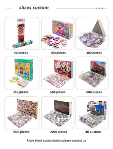 2024 penjualan terbaik 1000 potongan teka-teki Jigsaw permainan pemandangan lukisan minyak sublimasi Puzzle untuk dewasa dan anak-anak - Product Image 5