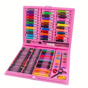 Ensemble de peinture et de dessin pour enfants de 68 pièces avec crayons, pastels à l'huile, marqueurs d'aquarelle, crayons de couleur, outils pour garçons et filles, cadeau - Product Image 1