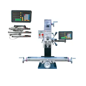 HUISN WMD30VB Cột Khoan Và Máy Phay Mini Hướng Dẫn Sử Dụng Máy Khoan Kim Loại Với <span class=keywords><strong>DRO</strong></span> Trong Màu Bạc - Product Image 1