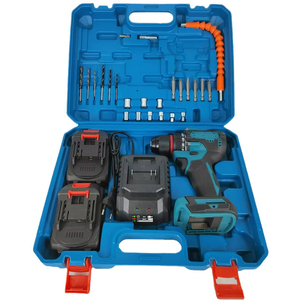 Juego <span class=keywords><strong>de</strong></span> herramientas <span class=keywords><strong>de</strong></span> combinación <span class=keywords><strong>para</strong></span> el hogar <span class=keywords><strong>de</strong></span> 21V, Taladro Inalámbrico con batería portátil, taladro <span class=keywords><strong>de</strong></span> impacto eléctrico sin escobillas, juego <span class=keywords><strong>de</strong></span> destornilladores eléctricos con mandril <span class=keywords><strong>de</strong></span> <span class=keywords><strong>Metal</strong></span> - Product Image 2