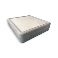 Matelas de camping gonflable en PVC imperméable avec pompe intégrée pour une utilisation en intérieur/extérieur