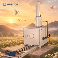 Four crématoire diesel à double chambre, sans fumée, grande capacité, pour animaux de compagnie, avec protection de sécurité - Huariton