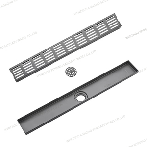 Ss304 thép không gỉ tuyến tính vòi hoa sen Xả sàn hiện đại chất thải grates cho phòng tắm khách sạn vuông gạch chèn tuyến tính thoát nước sàn - Product Image 6