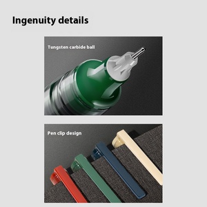 Deli Novo Sai Reta Líquido Pen Grande Capacidade Escova Talão Suave para Secagem Rápida Cor Marcação para Matemática Estudantes Teste - Product Image 6