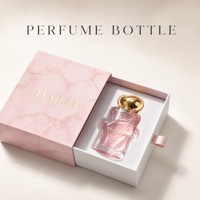Flacon de parfum vide en verre mat de luxe avec placage dégradé, 100 ml, forme ondulée, rechargeable, avec pulvérisateur à pompe et capuchon doré, et diffuseur à bâtonnets
