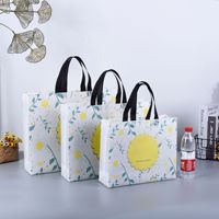Sac d'épicerie réutilisable de polypropylène de conception non tissé Sacs à provisions réutilisables imprimés par coutume réutilisable avec le logo