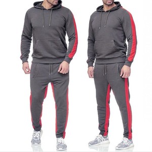 Completi Sportivi a Due Pezzi da Uomo e Donna con <span class=keywords><strong>Felpa</strong></span> a Righe Patchwork e Design Stampato in Tessuto Terry - Product Image 6