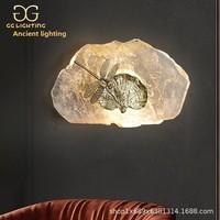 Lámpara de Pared LED de Cristal Natural de Lujo Posmoderna, para Sala de Estar, Dormitorio, Cabecera, Decorativa