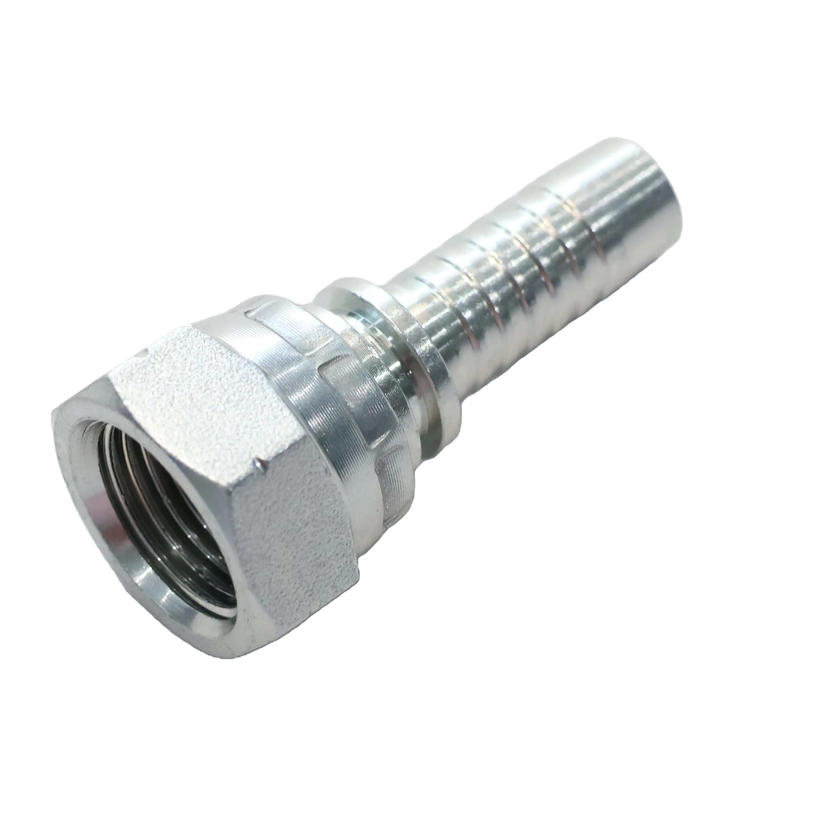 Bspp ống thủy lực thép carbon Ống chủ đề ống tái sử dụng phù hợp áp lực cao xoay thẳng ferrule núm vú SAE R1/R2 22611