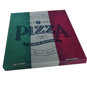 사용자 정의 디자인 피자 상자 로고 도매 피자 상자 패키지 판지 대량