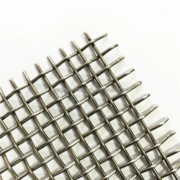 3200mmx6500mm 30x30mm hole 4mm wire 201 stainless steel crimped wire mesh