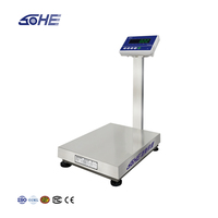 Báscula de plataforma con pantalla LED de alta precisión, compatible con software ERP de almacenamiento de transmisión en tiempo real, 100-800KG