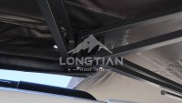 Auvent latéral robuste pour véhicule, double poteau 270 degrés sans LED, abri de camping extérieur pour SUV, voyages et overlanding