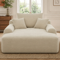 US-Lagerbestand: Komprimiertes Sofa mit Plüschbezug, Modernes Schlafsofa, Vakuumverpackt, Einfache Montage, Versandkostensparend