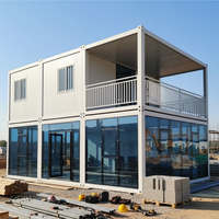 Bâtiment modulaire préfabriqué en acier DDP à assemblage rapide, conteneur portable de 10 pieds ou 20 pieds pour bureau, hôtel, atelier, entrepôt