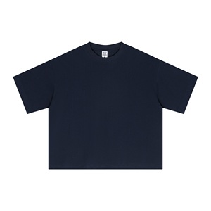 Camiseta de Manga Corta para Hombre, Estilo Hip Hop, Color Sólido, con Logotipo Personalizado, 100% Algodón, 220 Gramos, Suave, Transpirable, Corte Regular, para Verano - Product Image 5