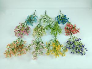 زهور زفير صناعية فاخرة مصنوعة يدويًا من الحرير بطول 36 سم، بيضاء اللون، مقاومة للماء، تدوم طويلاً، بملمس طبيعي للمنزل والحديقة - Product Image 4