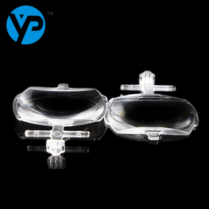 مصباح أمامي عالي الجودة ثلاثي الأبعاد مربع PMMA بلاستيك ليد عدسات بلانو محدبة مصباح أمامي لضوء السيارة عاكسات محدبة - Product Image 1