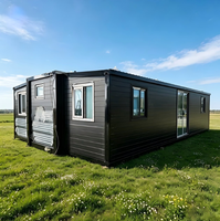 Maisonnette mobile modulaire préfabriquée en acier de 40 pieds, prête à l'emploi, extensible, directement de l'usine, bureau, ou villa d'appoint