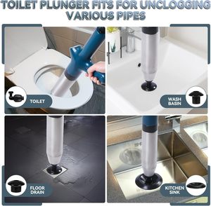 <span class=keywords><strong>Desatascador</strong></span> de inodoros con manómetro, de alta resistencia, para desagües de baño, cocina y piso, desatascadores de presión de <span class=keywords><strong>aire</strong></span> - Product Image 4