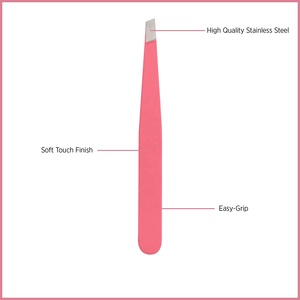 Patrón de dibujos animados profesional Eliminación de pelos Recorte de cejas Clips inclinados Pinzas de cejas de acero inoxidable para mujeres Facial Hai - Product Image 2