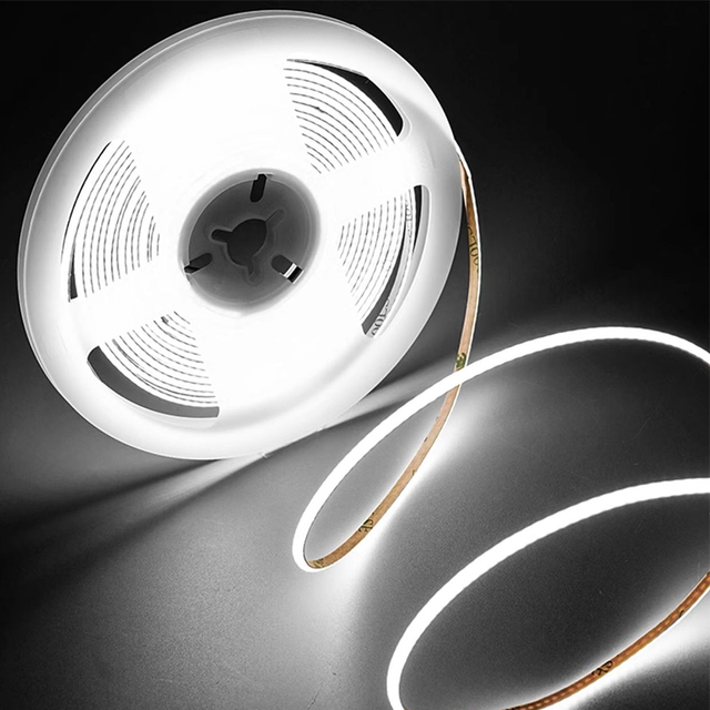 Fast Delivery DC24V Low Voltage 7W 400leds Flexible Tape Self Adhesive COB LED Strip for Lighting Projects 3 Years Warranty
