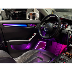 ชุดไฟตกแต่งภายในรถยนต์สมัยใหม่สำหรับ Audi A4L ปี 2009-2016 ไฟ LED สร้างบรรยากาศภายในรถยนต์ แถบไฟ Symphony จากผู้ผลิต - Product Image 4