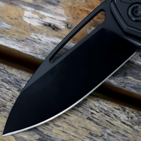 Couteau pliant de poche en acier M390 de qualité industrielle, manche en fibre de carbone, survie, chasse, utilitaire, camping, bricolage