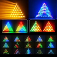 Lumière rétro 180W 3-en-1 avec LED RGB et ambre pour scène, mariage, bar