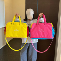 Sac de sport extensible grande capacité avec compartiment à chaussures, sac de sport imperméable tendance pour homme et femme, sac de voyage court et durable