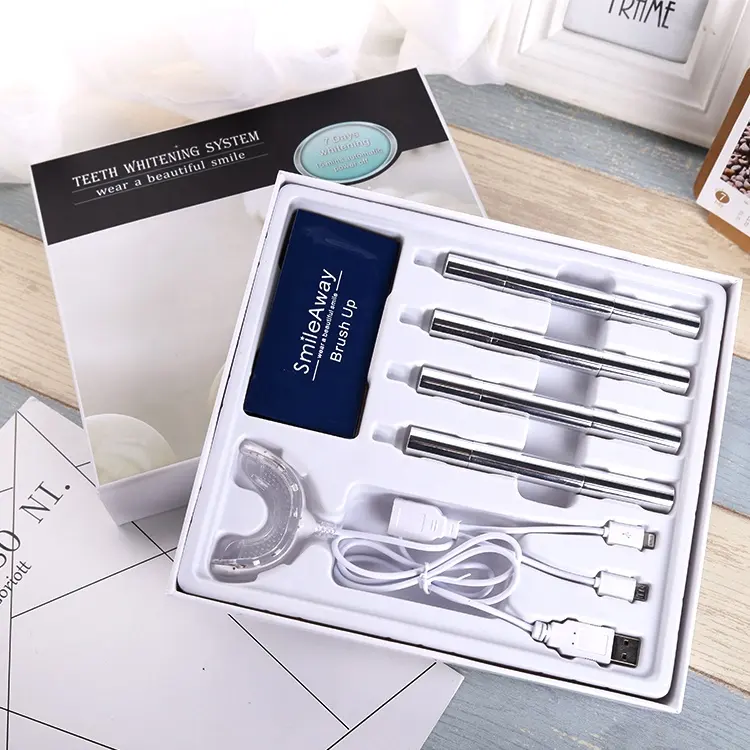 Zahnweiß-Kits privates Logo USB-Handy LED-Licht Zahnweiß-Kit für den Heimgebrauch