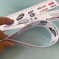 Règle droite flexible en PVC GIFTWAY Fashion, 14 cm, épaisseur 0,76 mm, avec logo personnalisé promotionnel pour étudiants en mathématiques
