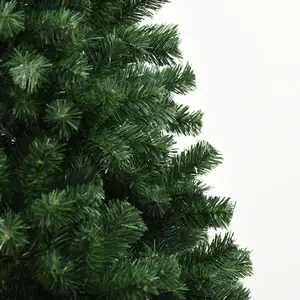 Árvore de Natal em forma de lápis de PVC de cor verde fácil de montar em PVC artificial árvore de Natal articulada