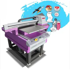 3 PCS Xp600头6090 A1尺寸紫外打印机标签打印机，用于手机外壳/瓷砖/杯子