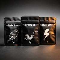 Sachet plat laminé à haute barrière, imprimé sur mesure, faible MOQ, directement de l'usine, en feuille métallisée, scellé sur trois côtés, pour emballage alimentaire