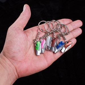 Mini couteau de poche, couteau miniature, porte-clés, couteau EDC avec manche en acier inoxydable et en résine - Product Image 1