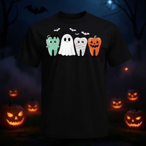 T-shirt mignon à thème dentaire pour Halloween, idéal pour les dentistes et les fêtes costumées - Product Image 3