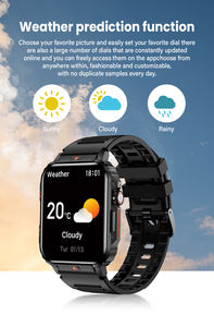 Hombres Deportes al aire libre Reloj inteligente Dispositivos portátiles BT Llamada 3ATM Reloj impermeable - Product Image 5