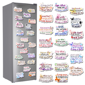 20 Adesivi Creativi per Frigorifero con Citazioni Ispiratrici dalle Scritture Islamiche, Magneti per Frigorifero, Regali Musulmani - Product Image 2