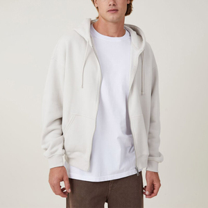 Sudadera clásica con cremallera para hombres y mujeres, ropa de calle Lisa personalizable, sudadera informal con cremallera completa Unisex, sudadera de peso pesado - Product Image 1