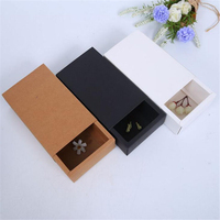 High Quality Contracted Design Folding Drawer Boxes Kraft Paper Gift Paper Box