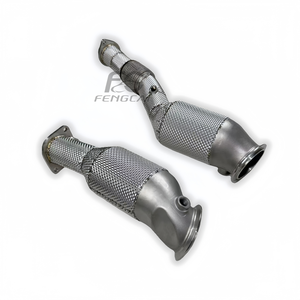 Tubo de Escape Forjado OEM para BMW S58 G80 M3 G82 M4 2020+ con Convertidor Catalítico y Protector Térmico, Sin Indicador de Error del Motor - Product Image 3
