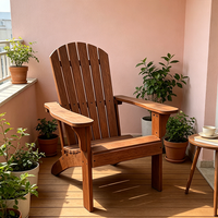 Meubles d'extérieur modernes résistants aux intempéries, anti-corrosion, chaises Adirondack en plastique pour jardin
