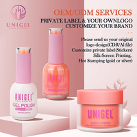 Ensemble de poudre de vernis acrylique et gel 3 en 1 Unigel pour usage en salon, non toxique, jusqu'à 98% de correspondance des couleurs, OEM/ODM personnalisé