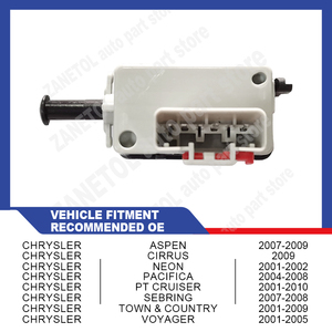 ZANETOL 5016294AD 05083344AA 1S5010 1S7900 Interrupteur de feu stop pour Chrysler <span class=keywords><strong>Town</strong></span> & Country 01-09 Jeep Compass 07-08 - Product Image 2