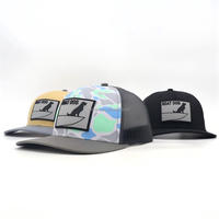 Gorra Trucker Richardson 112 OEM/ODM, Gorra de Béisbol Deportiva de 6 Paneles, Parche de Goma/PVC/Cuero, Logotipo Personalizado, Parte Trasera de Malla