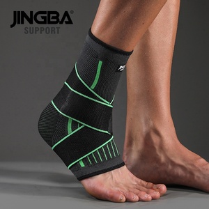JINGBA Manufacturer No MOQ <strong>Elastic</strong> Nylon <strong>Ankle</strong> <strong>Support</strong> Compression Knitted <strong>Ankle</strong> Sleeve with Strap <strong>Ankle</strong> Guard Socks - Product Image 5