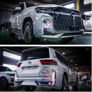 Kit de carrosserie d'assemblage de pare-chocs avant arrière Offre Spéciale mise à niveau Style MAX pour Land Cruiser LC300 Prado 2022 2023 calandre de voiture Facekit Refit - Product Image 4